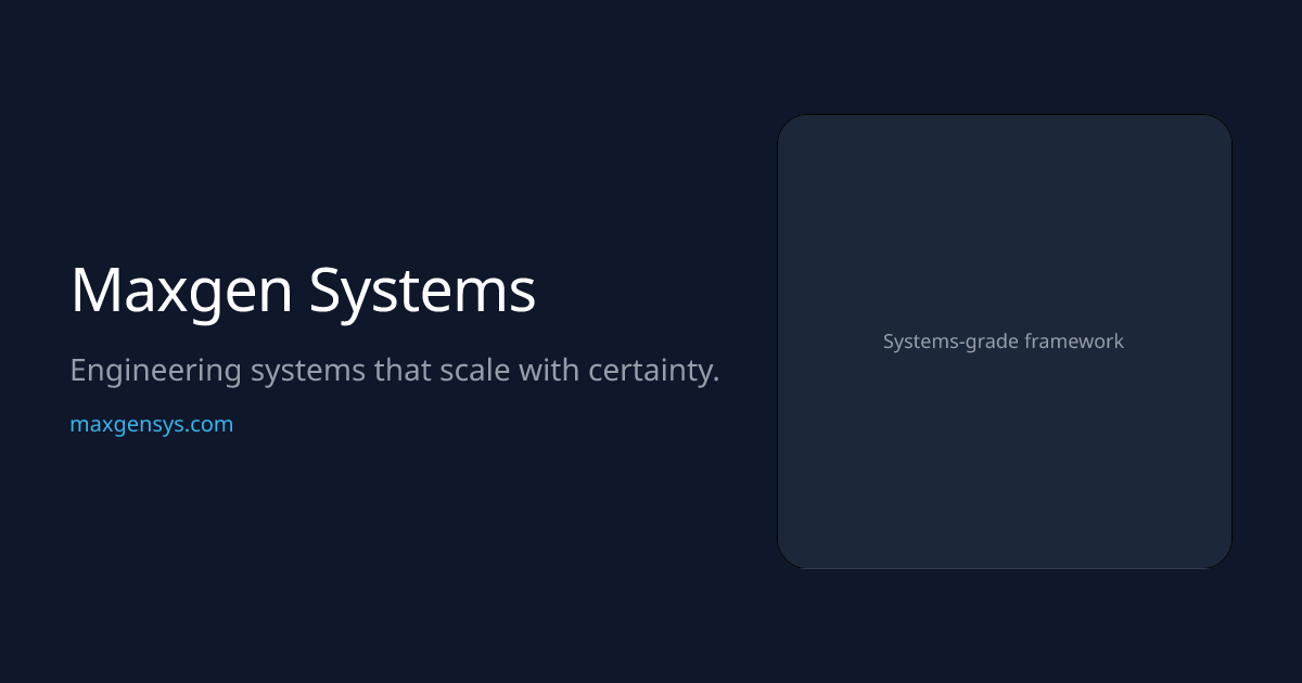 Maxgen Systems Limited